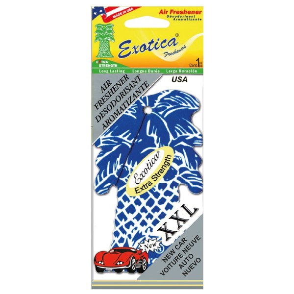 Exotica Fresheners AIR FRESHENER XXL NEW CAR TRILINGUAL PT1XXLNCR